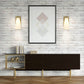 Z-Lite Farrell 6" 1-Light Modern Gold Wall Sconce With White Glass Shade