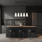Z-Lite Farrell 6" 5-Light Matte Black Linear Chandelier With White Glass Shade