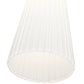 Z-Lite Farrell 7" 1-Light Brushed Nickel Pendant Light With White Glass Shade