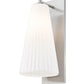 Z-Lite Farrell 7" 1-Light Brushed Nickel Wall Sconce With White Glass Shade