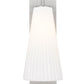 Z-Lite Farrell 7" 1-Light Brushed Nickel Wall Sconce With White Glass Shade