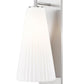 Z-Lite Farrell 7" 1-Light Brushed Nickel Wall Sconce With White Glass Shade