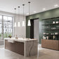 Z-Lite Farrell 7" 1-Light Matte Black Pendant Light With White Glass Shade