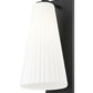 Z-Lite Farrell 7" 1-Light Matte Black Wall Sconce With White Glass Shade