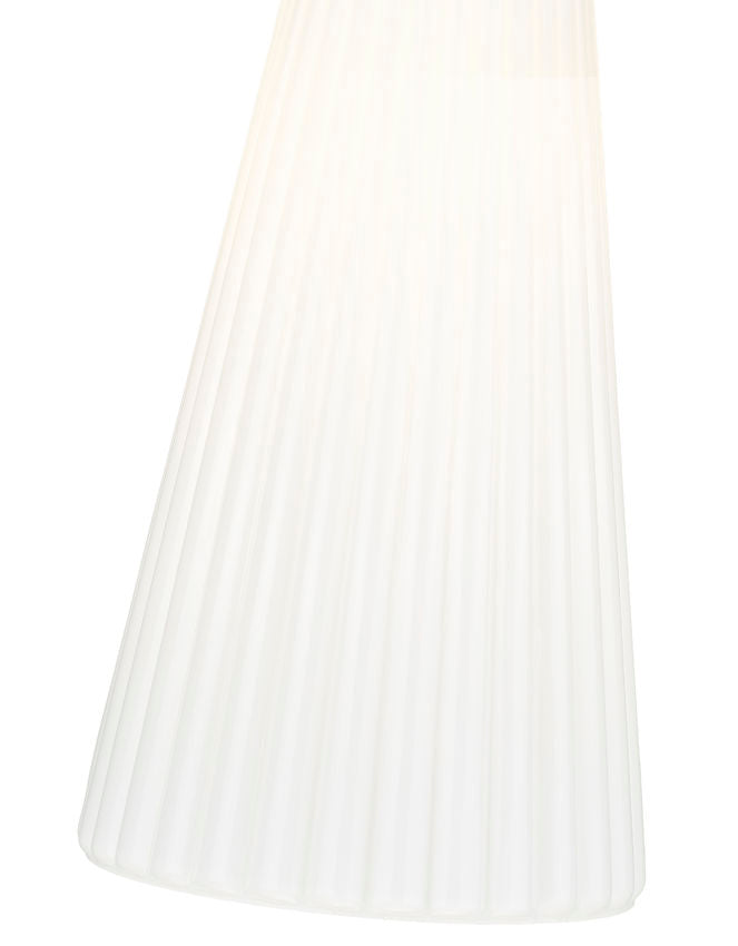 Z-Lite Farrell 7" 1-Light Modern Gold Pendant Light With White Glass Shade