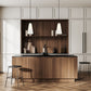 Z-Lite Farrell 7" 1-Light Modern Gold Pendant Light With White Glass Shade
