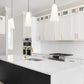 Z-Lite Farrell 7" 1-Light Modern Gold Pendant Light With White Glass Shade