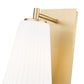 Z-Lite Farrell 7" 1-Light Modern Gold Wall Sconce With White Glass Shade