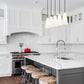 Z-Lite Farrell 7" 5-Light Brushed Nickel Linear Chandelier With White Glass Shade