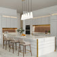 Z-Lite Farrell 7" 5-Light Modern Gold Linear Chandelier With White Glass Shade