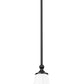 Z-Lite Fleur 8" 1-Light Matte Black Steel Frame Opal Etched Glass Shade Pendant Light