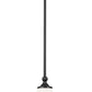 Z-Lite Fleur 8" 1-Light Matte Black Steel Frame Opal Etched Glass Shade Pendant Light