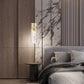 Z-Lite Fontaine 1-Light Rubbed Brass Frame Clear Waterglass Glass Shade Pendant Light