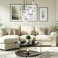 Z-Lite Fontaine 11-Lights Brushed Nickel Steel Frame Clear Waterglass Glass Shade Chandelier