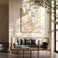 Z-Lite Fontaine 11-Lights Rubbed Brass Steel Frame Clear Waterglass Glass Shade Chandelier
