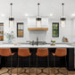 Z-Lite Fontaine 13" 4-Light Matte Black Pendant Light With Clear Glass Shade