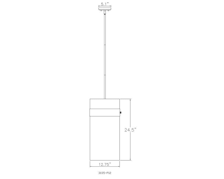 Z-Lite Fontaine 13" 4-Light Matte Black Pendant Light With Clear Glass Shade