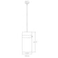 Z-Lite Fontaine 13" 4-Light Rubbed Brass Pendant Light With Clear Glass Shade