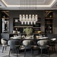 Z-Lite Fontaine 17-Lights Rubbed Brass Steel Frame Clear Waterglass Glass Shade Linear Chandelier