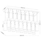 Z-Lite Fontaine 20" 23-Light Brushed Nickel Steel Frame Clear Waterglass Shade Linear Chandelier