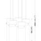 Z-Lite Fontaine 5-Lights Brushed Nickel Steel Frame Clear Waterglass Glass Shade Chandelier