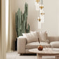 Z-Lite Fontaine 5-Lights Rubbed Brass Steel Frame Clear Waterglass Glass Shade Chandelier