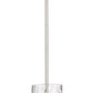 Z-Lite Fontaine 6" 1-Light Brushed Nickel Pendant Light With Clear Glass Shade