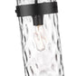 Z-Lite Fontaine 6" 1-Light Matte Black Pendant Light With Clear Glass Shade