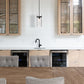 Z-Lite Fontaine 6" 1-Light Matte Black Pendant Light With Clear Glass Shade