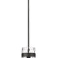 Z-Lite Fontaine 6" 1-Light Matte Black Pendant Light With Clear Glass Shade