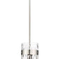Z-Lite Fontaine 6" 1-Light Polished Nickel Pendant Light With Clear Glass Shade