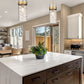 Z-Lite Fontaine 6" 1-Light Rubbed Brass Pendant Light With Clear Glass Shade