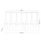 Z-Lite Fontaine 7-Lights Rubbed Brass Steel Frame Clear Waterglass Glass Shade Linear Chandelier