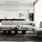 Z-Lite Fontaine 7-Lights Rubbed Brass Steel Frame Clear Waterglass Glass Shade Linear Chandelier