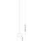 Z-Lite Fontaine 7002P5-ROD-RB 1-Light Rubbed Brass Frame Clear Waterglass Glass Shade Pendant Light