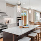 Z-Lite Fontaine 9" 3-Light Brushed Nickel Pendant Light With Clear Glass Shade