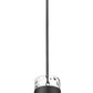 Z-Lite Fontaine 9" 3-Light Matte Black Pendant Light With Clear Glass Shade