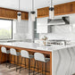 Z-Lite Fontaine 9" 3-Light Matte Black Pendant Light With Clear Glass Shade