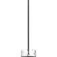 Z-Lite Fontaine 9" 3-Light Matte Black Pendant Light With Clear Glass Shade