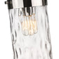 Z-Lite Fontaine 9" 3-Light Polished Nickel Pendant Light With Clear Glass Shade