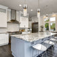Z-Lite Fontaine 9" 3-Light Polished Nickel Pendant Light With Clear Glass Shade
