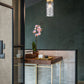 Z-Lite Fontaine 9" 3-Light Rubbed Brass Pendant Light With Clear Glass Shade