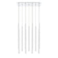Z-Lite Forest 10" W x 24" H 11-Light LED Chrome Chandelier With Steel Matte White Shade