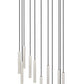 Z-Lite Forest 11-Light LED-Integrated Brushed Nickel Steel Chandelier