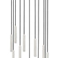 Z-Lite Forest 11-Light LED-Integrated Brushed Nickel Steel Chandelier