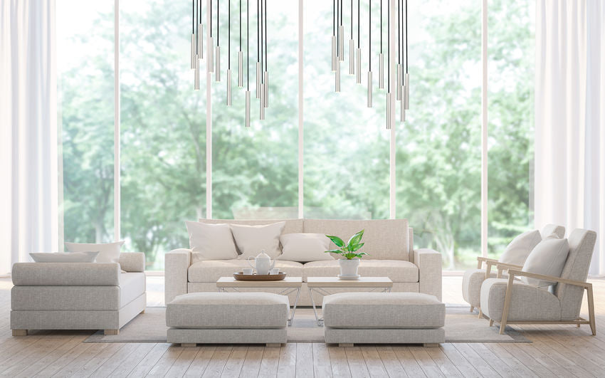 Z-Lite Forest 11-Light LED-Integrated Brushed Nickel Steel Chandelier