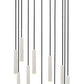 Z-Lite Forest 11-Light LED-Integrated Brushed Nickel Steel Chandelier