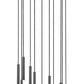 Z-Lite Forest 11-Light LED-Integrated Matte Black Steel Chandelier