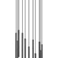 Z-Lite Forest 11-Light LED-Integrated Matte Black Steel Chandelier