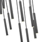 Z-Lite Forest 11-Light LED-Integrated Matte Black Steel Chandelier